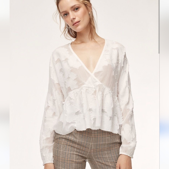 Aritzia | Peplum Blouse - Picture 1 of 4